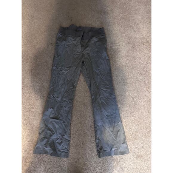 GAP Maternity Gray & White Pinstripe Pants – Size 18 Long - Picture 2 of 2